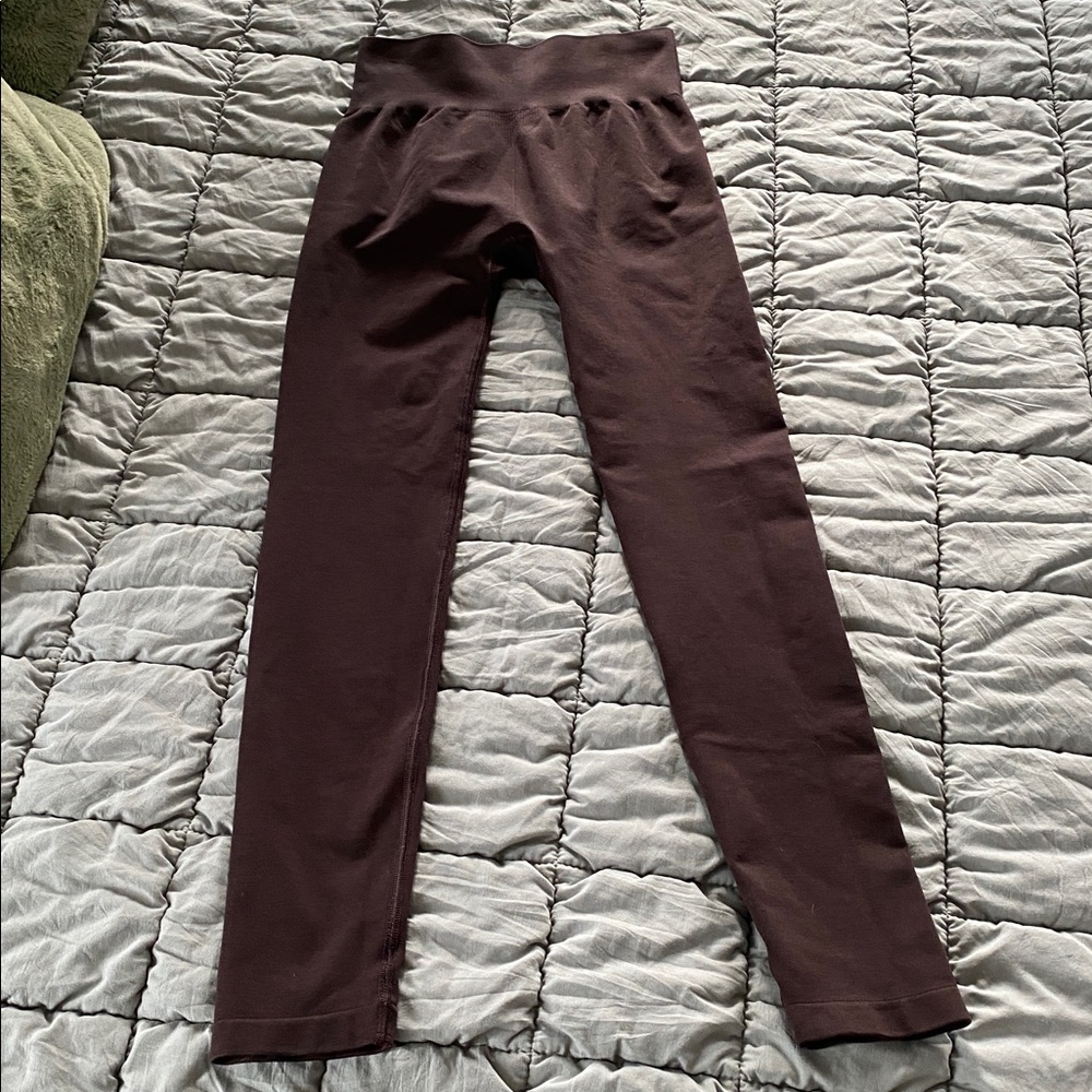 Oner Active Classic Seamless 2.0 Leggings in 70% Cocoa Marl Brown - Picture 3 of 11